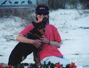 JOY NUTTALL AND GEM ON HOLIDAY