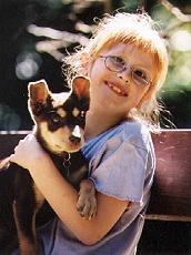 Noonbarra Kelpie as a pet for children: Noonbarra Rose and Helena